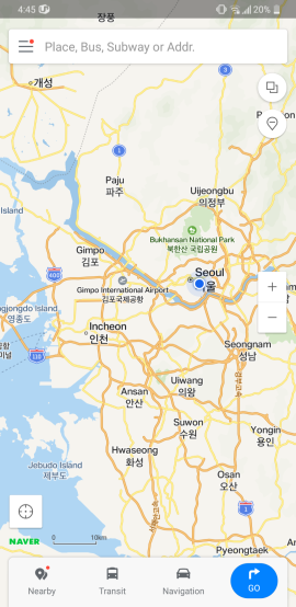 naver maps in english